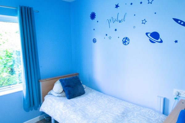 Arches Care Home blue bedroom