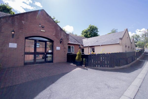 red brick entrance